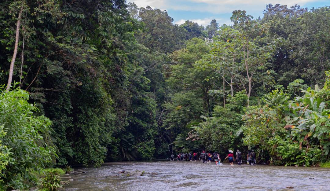 Flujo de migrantes entre Colombia y Panamá.                   Foto: Getty 