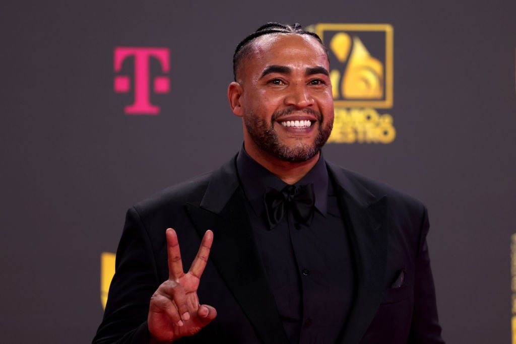 MIAMI, FLORIDA - FEBRUARY 22: Don Omar attends Univision's 36th Premio Lo Nuestro at Kaseya Center on February 22, 2024 in Miami, Florida. (Photo by Mireya Acierto/WireImage)