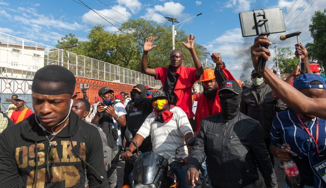 Manifestaciones pacíficas en Haití exigiendo la renuncia del presidente Jovenel Moïse. 