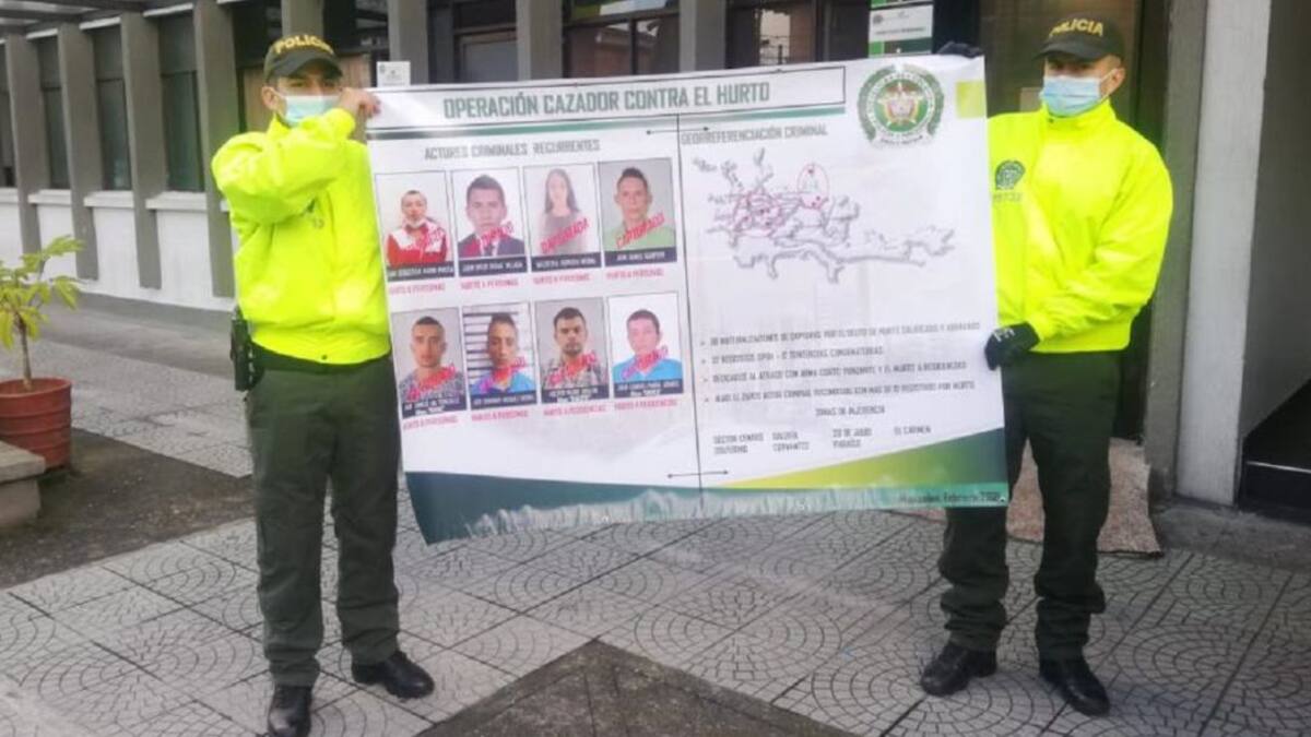 Desmantelada banda dedicada al hurto en Manizales