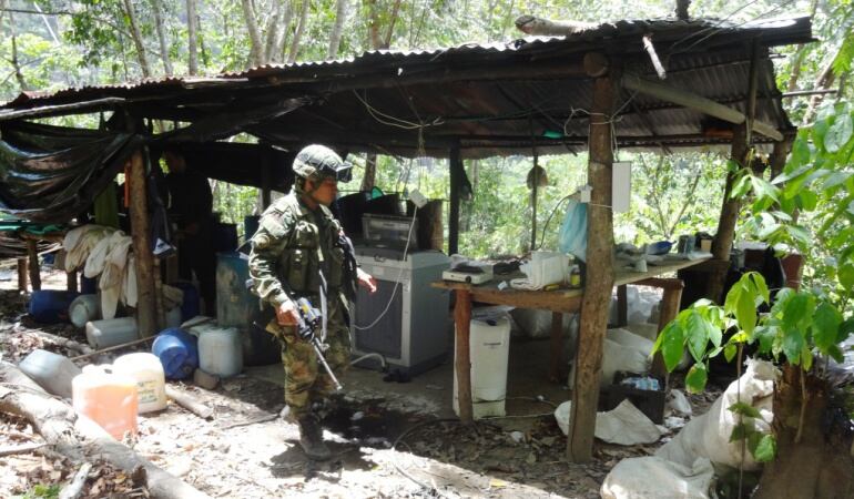 Laboratorio de narcóticos en el Catatumbo