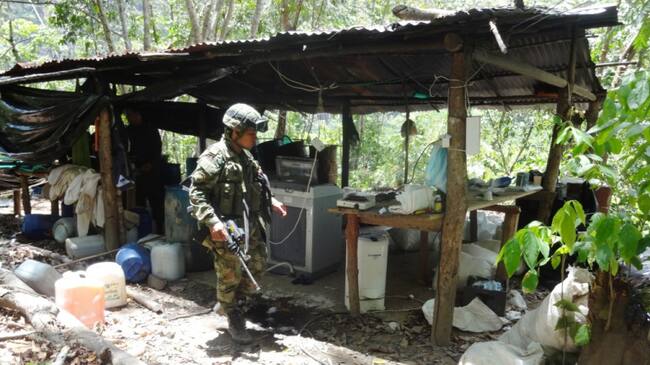 Laboratorio de narcóticos en el Catatumbo