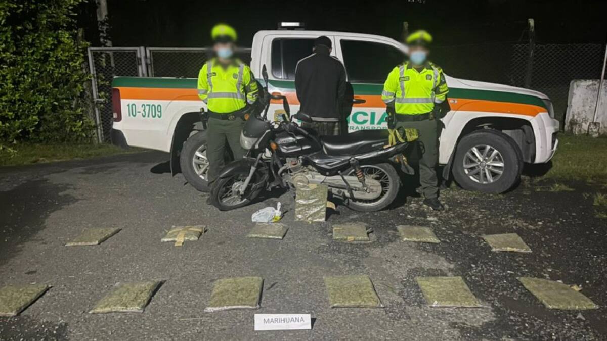 Detenido en Tres Puertas con 20 kilos de marihuana