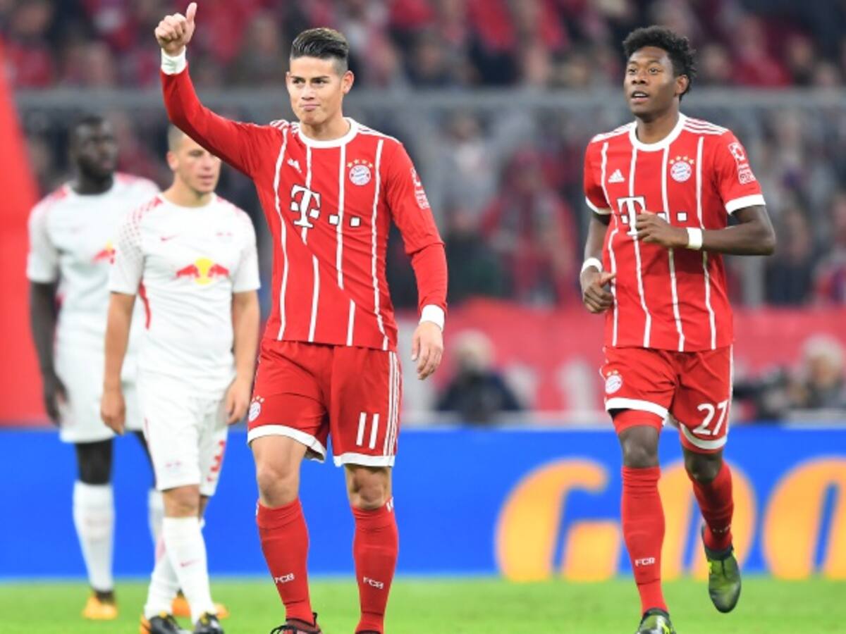 La emotiva dedicación del gol de James