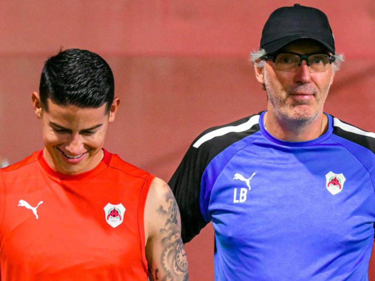 James realizó su primera práctica como jugador del Al-Rayyan