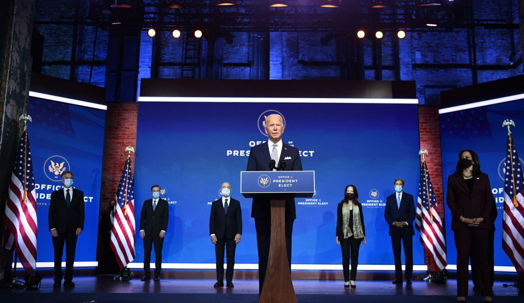 Parte del equipo que acompañará a Biden en el área diplomática