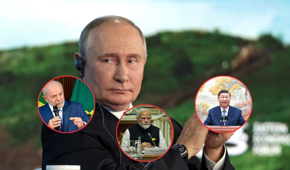 Presidente Putin propone a Brasil, India y China como posibles mediadores para negociaciones de paz con Ucrania. ( Foto: EFE / Caracol Radio )