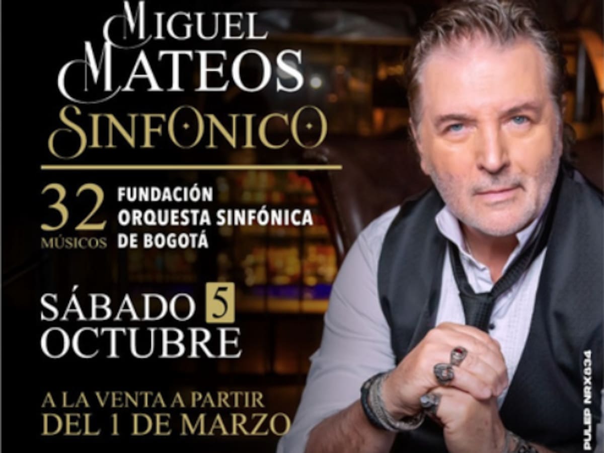 Llega a Bogotá Miguel Mateos Sinfónico