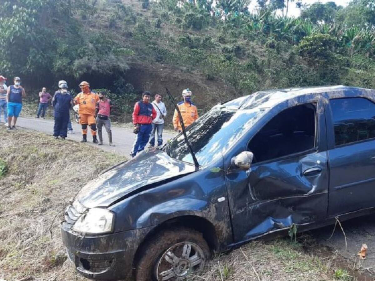 Menor de edad resultó herido, tras aparatoso accidente en Anserma, Caldas