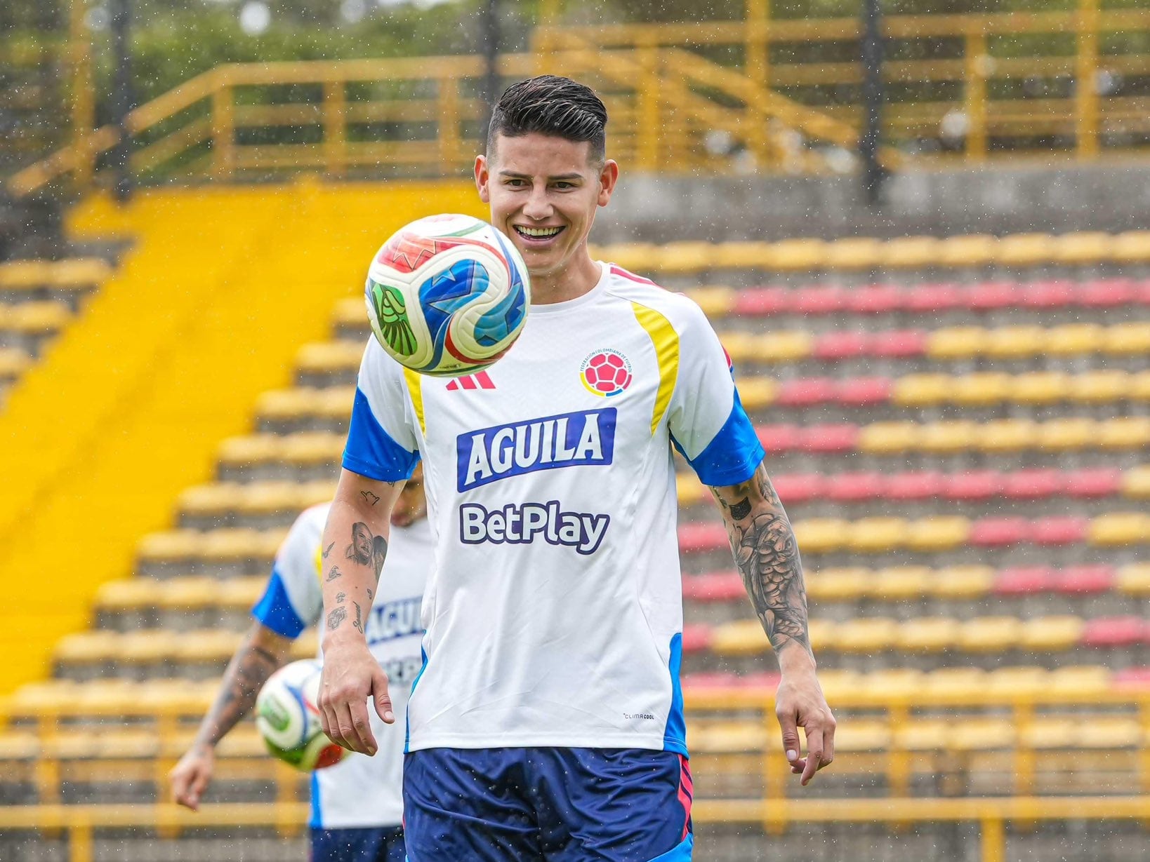 James Rodríguez durante la concentración de la Selección Colombia en Bogotá / FCF.