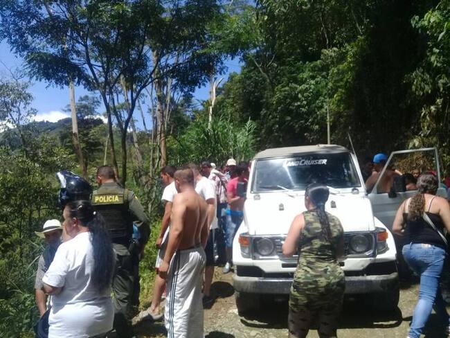 10 heridos dejó accidente de un campero en la vereda Río Claro de Villamaría
