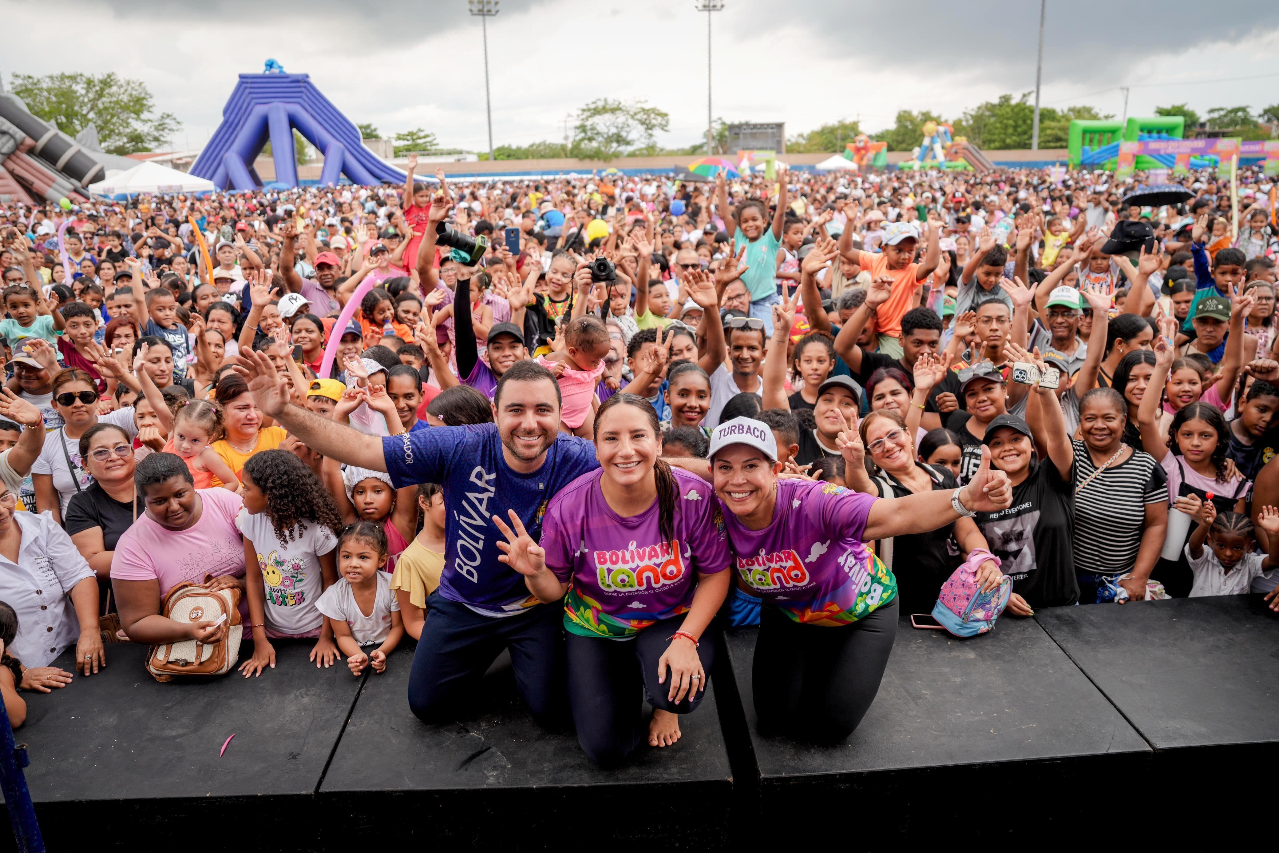 10.000 niños vivieron una jornada inolvidable en Turbaco en BolívarLand