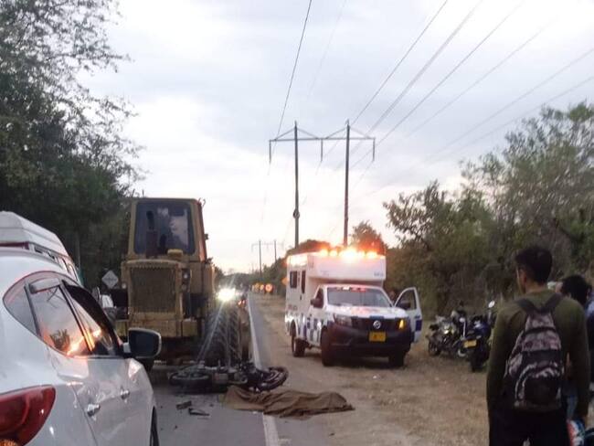 Se reportan accidente en vía Neiva-Palermo que deja como resultado una víctima mortal.