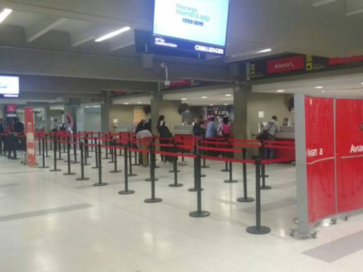 Panorama desolador en el Aeropuerto Alfonso Bonilla Aragón