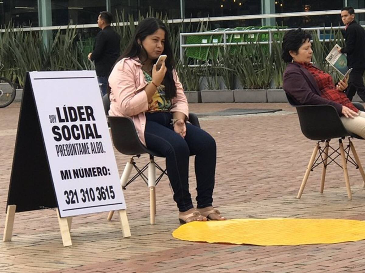 #LlamandoAUnLíderSocial, la campaña con la que se busca visibilizar a los líderes del país