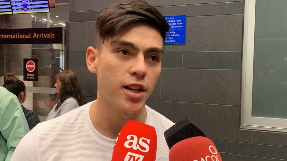 Declaraciones de Daniel Ruiz tras su llegada a Bogotá