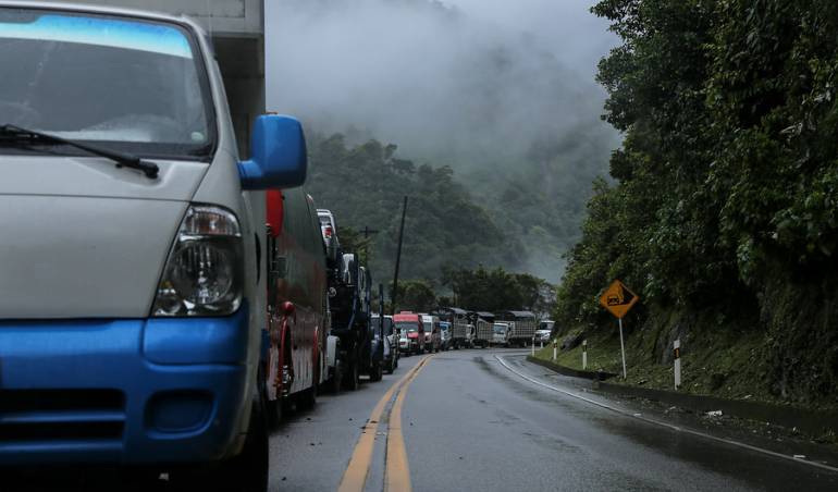 Foto de archivo de la vía Bogotá - Villavicencio.