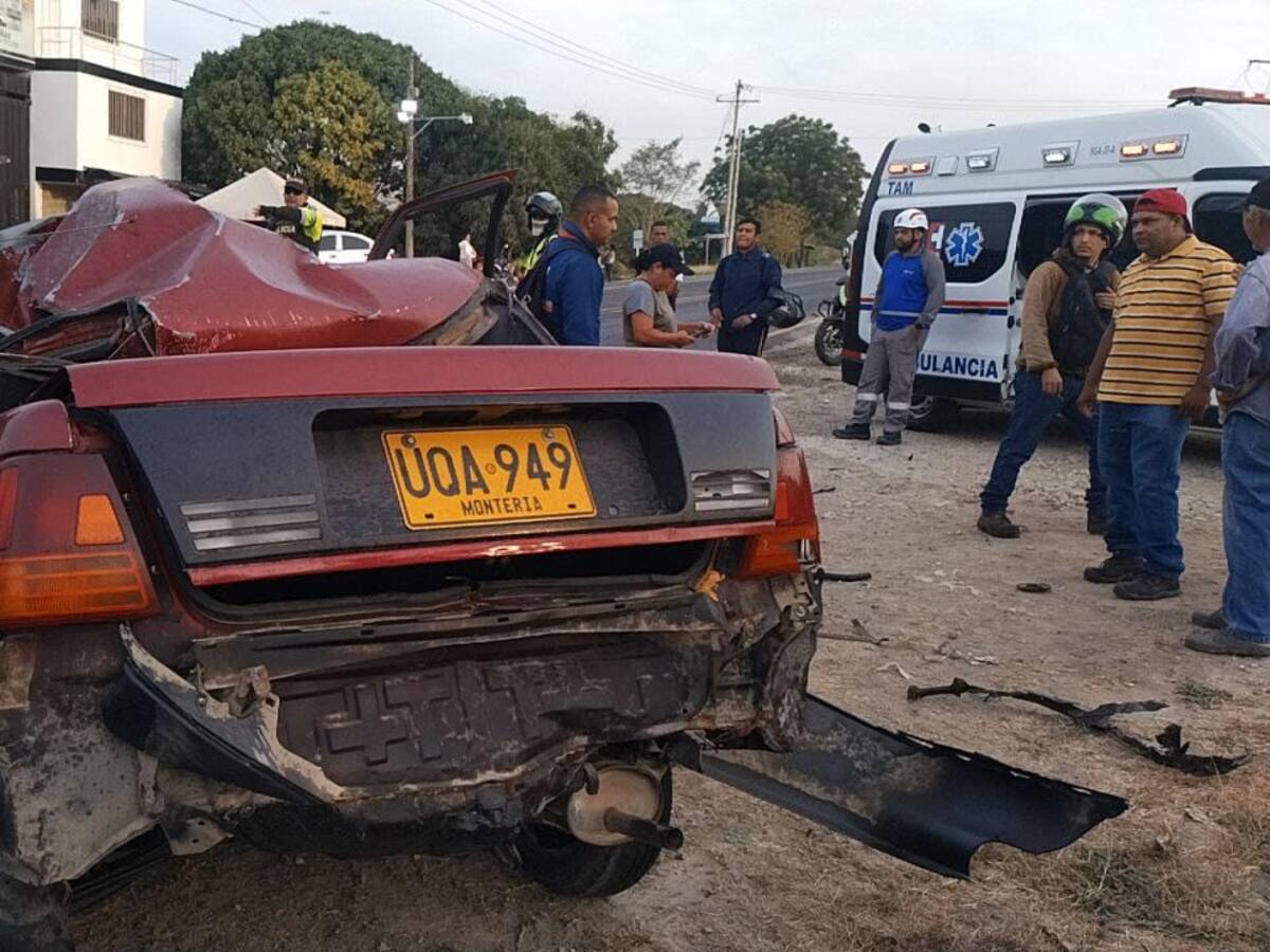 Grave accidente en variante Mamonal- Gambote dejó dos muertos