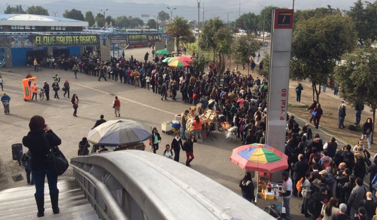 Congestión en el Portal 80