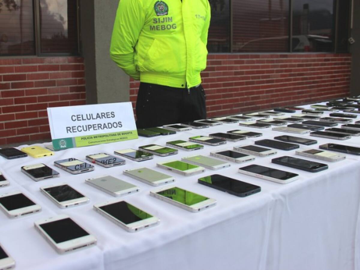 Incautan 702 celulares robados en Cundinamarca
