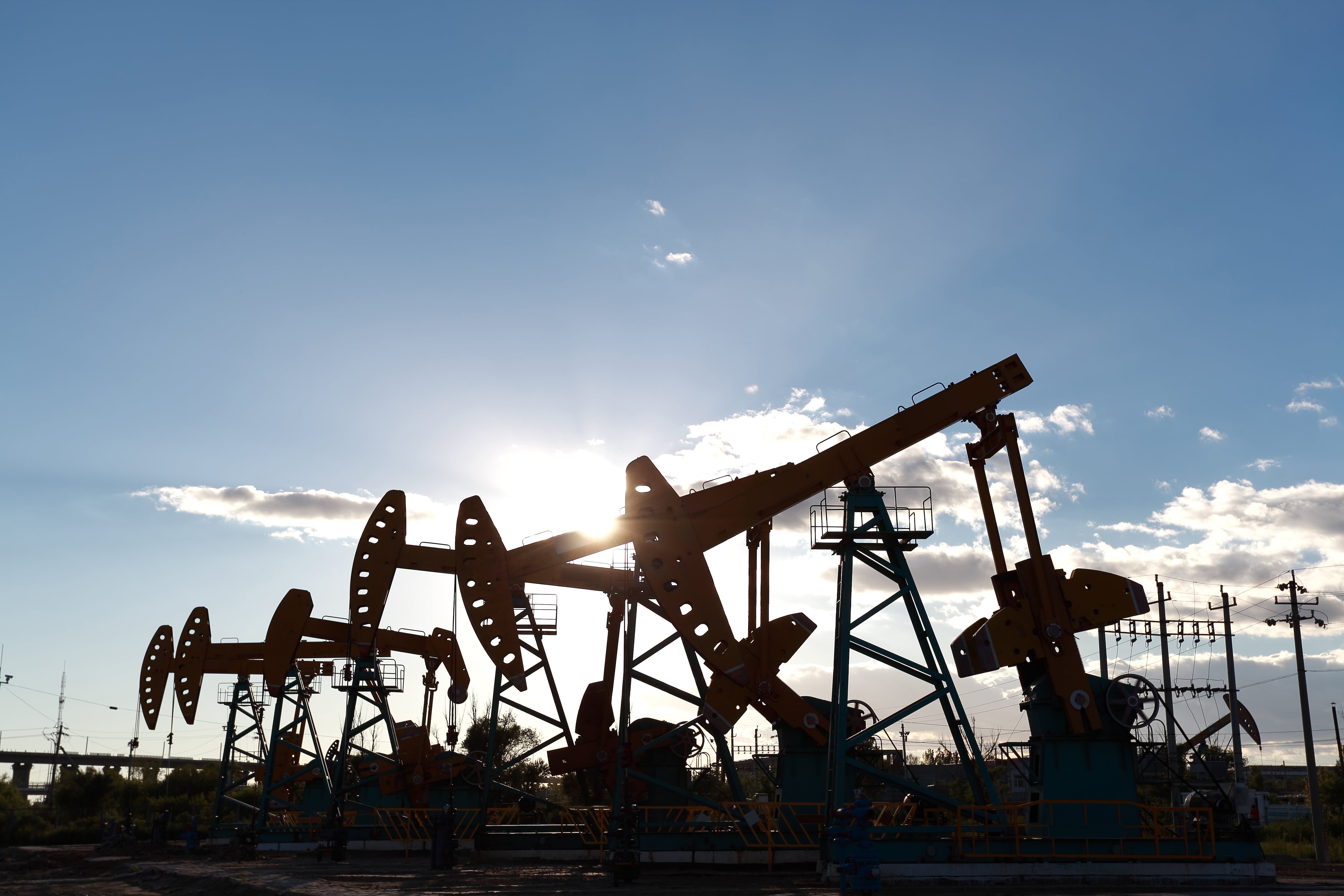 Extracción de petróleo.