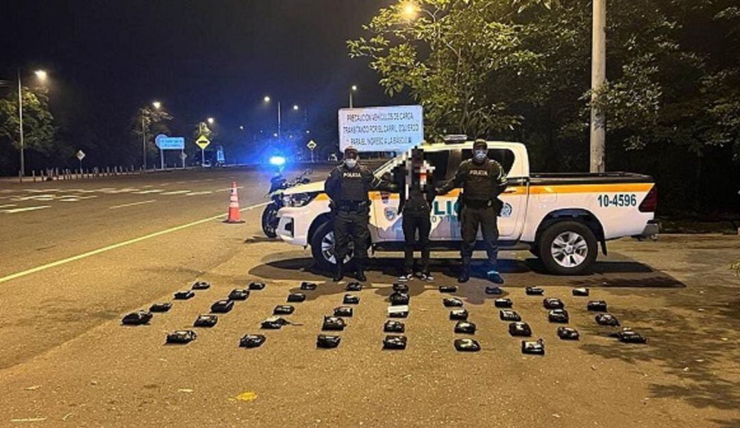 Incautación cargamentos de droga vías del Tolima