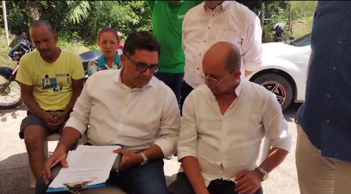 Alcaldía de Los Patios firmó acuerdos con la comunidad de la vereda Agualinda / Foto: Cortesía