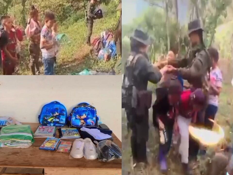 El Estado Mayor Central de las Farc a través de Sebastián Martínez, de la mesa de paz FARC EP informó que la entrega de estos elementos escolares se realizó a comienzos del mes de enero de este año.