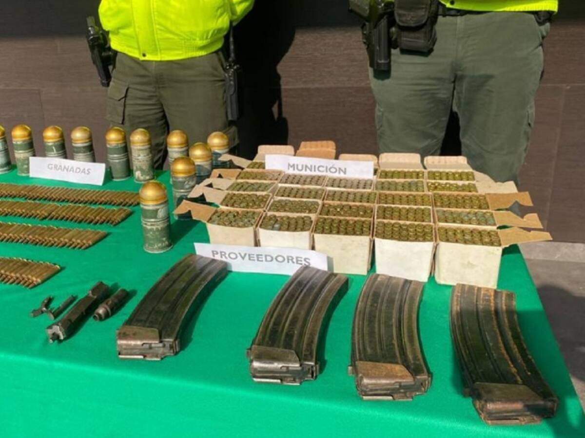 Policía Metropolitana de Cúcuta incautó arsenal del ELN