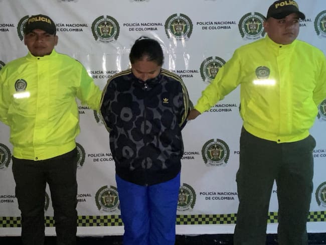 Capturaron a madre e hijo por atacar con un machete a dos mujeres en Apartadó. Foto: Policía Urabá.