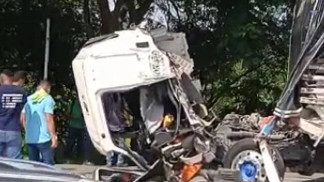 El accidente ocurrió en la Troncal de Occidente antes de llegar al peaje