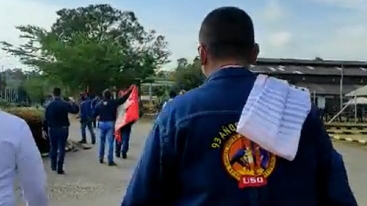 Levantan mitin en campos de Ecopetrol