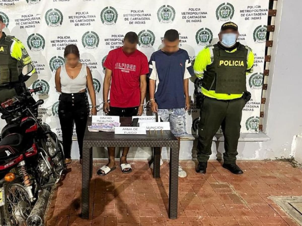 Capturados tres jóvenes por presunto porte ilegal de armas en Cartagena
