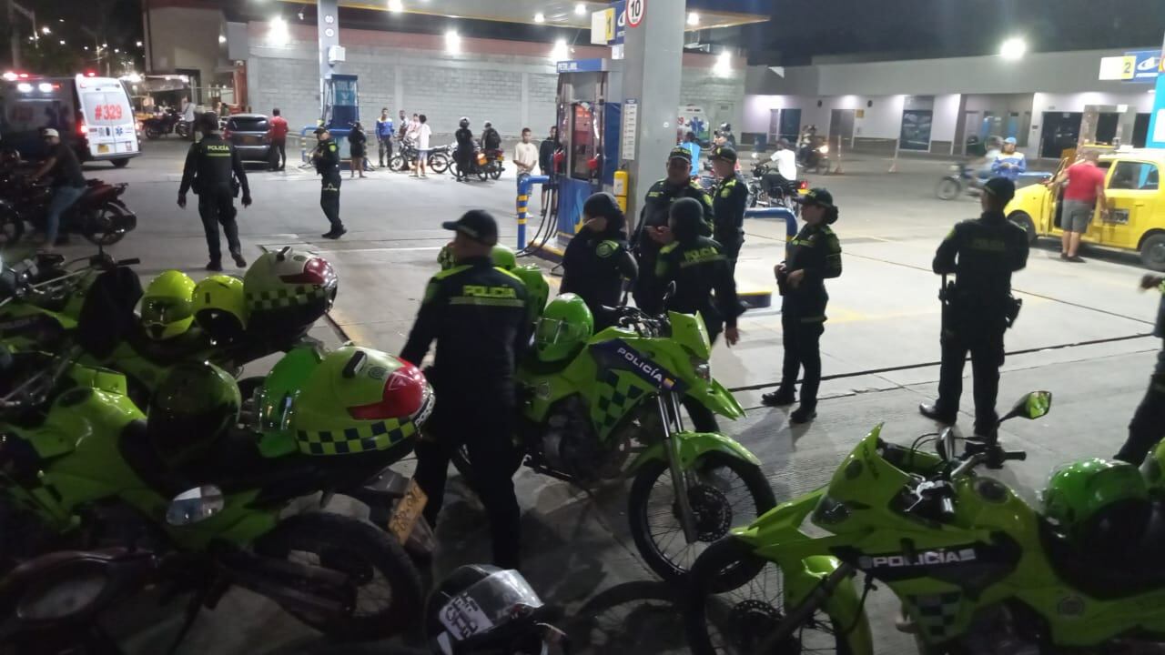 Recorrido de la Policía en el sector. Foto: cortesía Mebar.