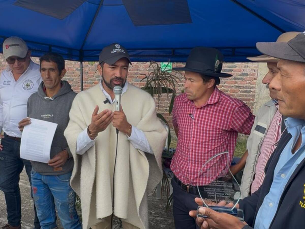 Gobierno anuncia distrito de riego y plan agroindustrial desde Jericó, Boyacá
