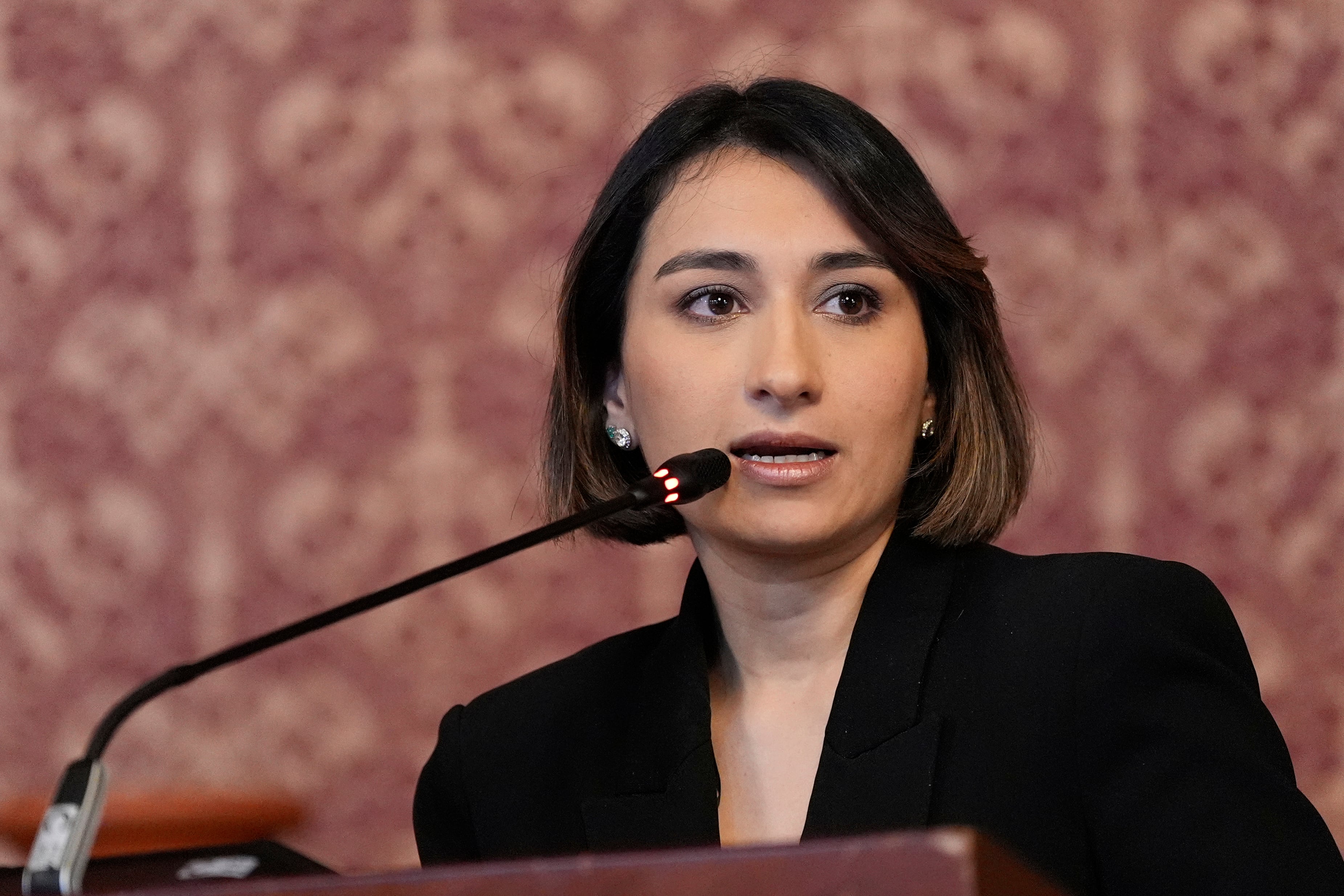 Laura Sarabia. (Foto de Alex Brandon-Pool/Getty Images)