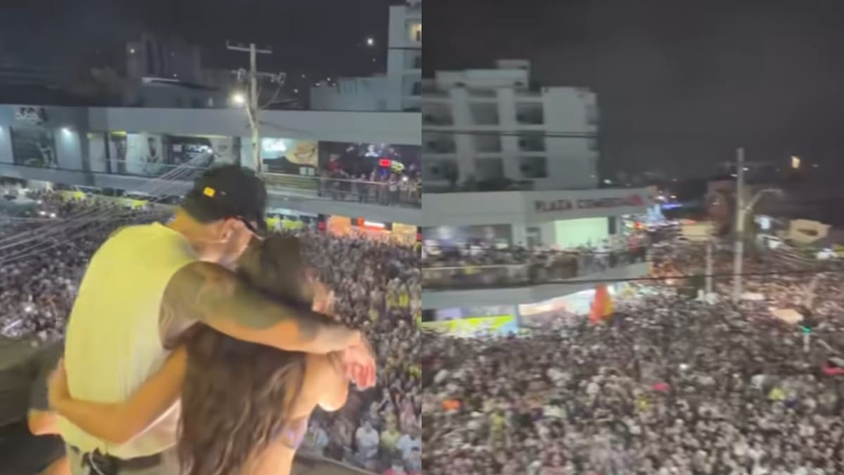 EN VIDEO: Desde el techo de La Troja, Ryan Castro y Aria Vega sorprendieron cantando “Chévere”