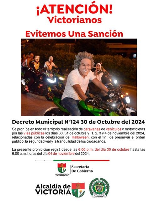 Foto: Facebook Alcaldía de Victoria, Caldas.