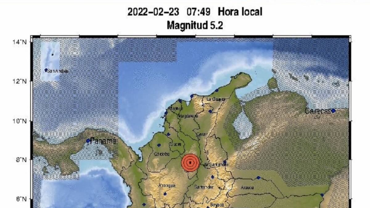 Sismo de 5.5 no dejó afectaciones en Santander