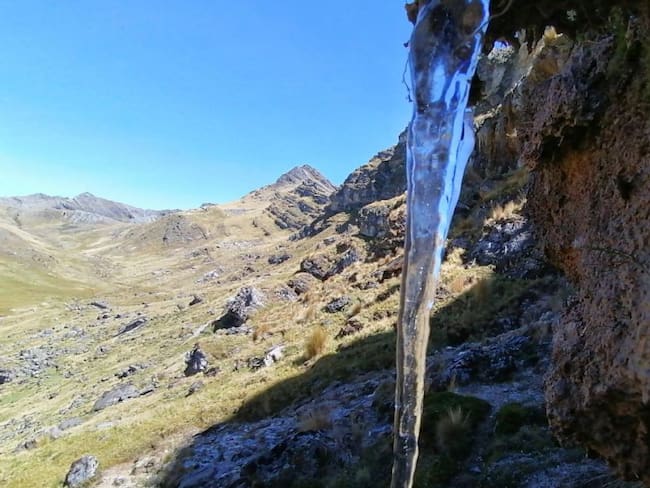 El páramo el Almorzadero también se congeló