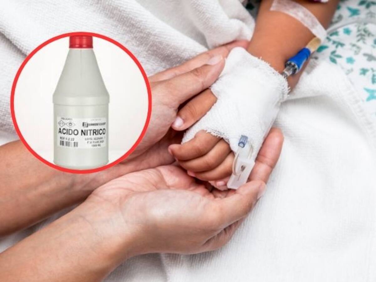 Santander: Niño tomó ácido nítrico al confundirlo con una Pony Malta. Su estado es crítico