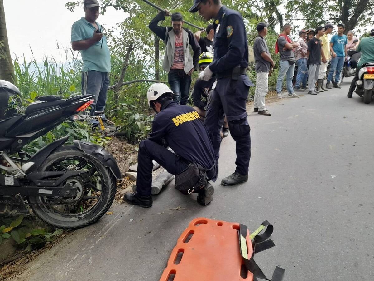 Fuertes accidentes de tránsito que se registraron en Marmato, dejaron dos heridos