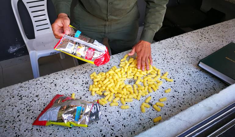 La droga y la menor quedaron a disposición de la Fiscalía. 