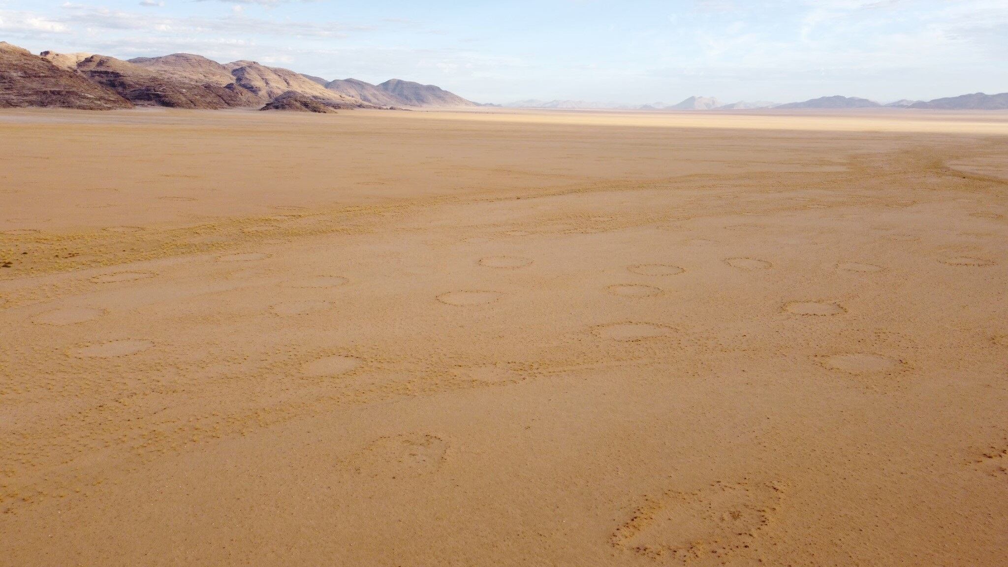 Círculos de hadas en una llanura de Namibia. Foto: Europa Press