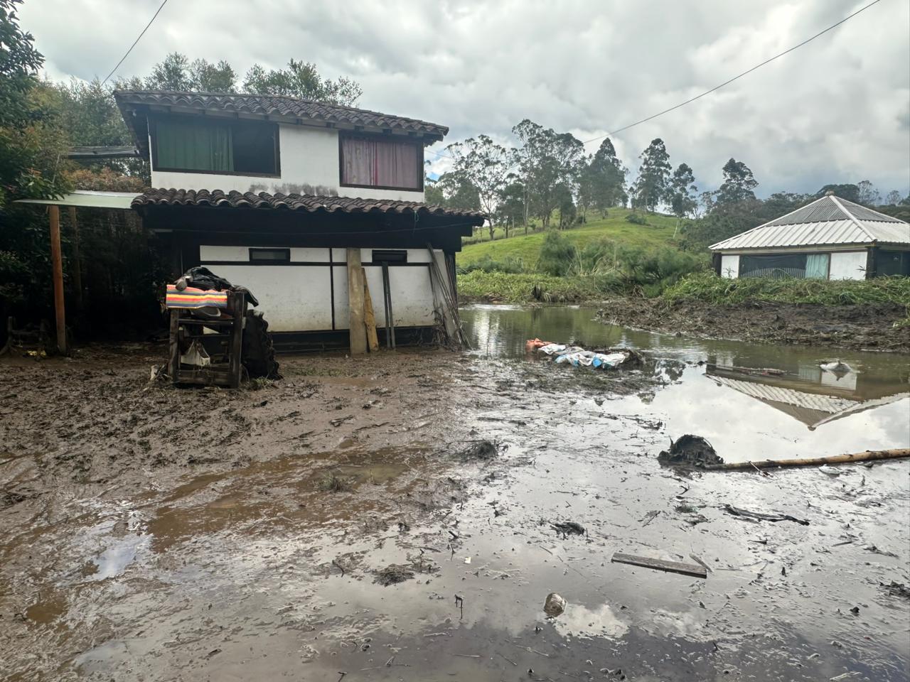 Creciente súbita en Rionegro, Antioquia. Foto: Alcaldía de Rionegro.