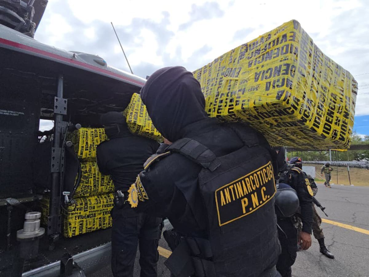 Casi cinco toneladas de cocaína fueron incautadas en Guatemala durante una acción antidrogas