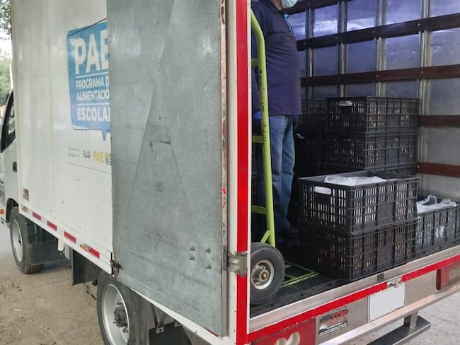 Entrega del PAE en los colegios de Cúcuta / Foto: Caracol Radio