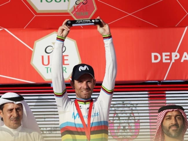Alejandro Valverde triunfó en el Tour de los Emiratos