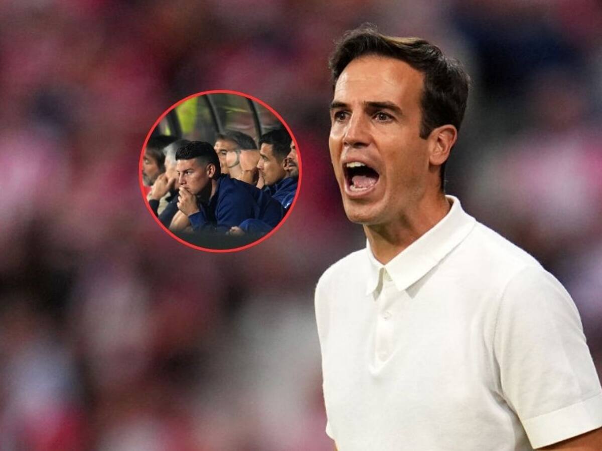 Técnico del Rayo habla sobre la suplencia de James: “Me equivoqué en el planteamiento”