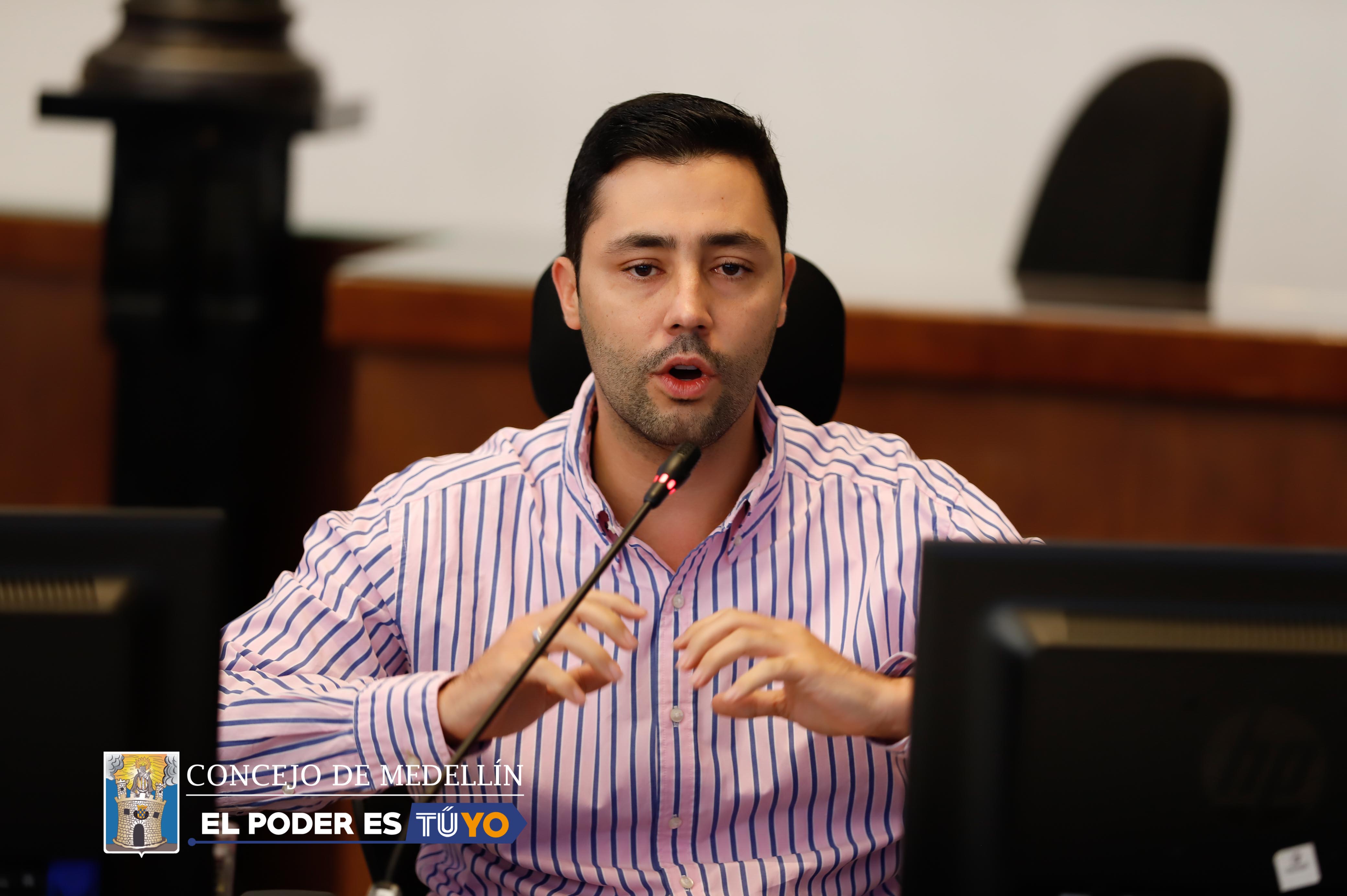 Sebastián López, concejal de Medellín. Foto: cortesía.